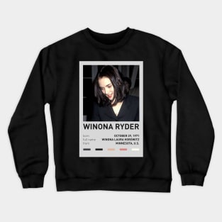 Winona Ryder Crewneck Sweatshirt